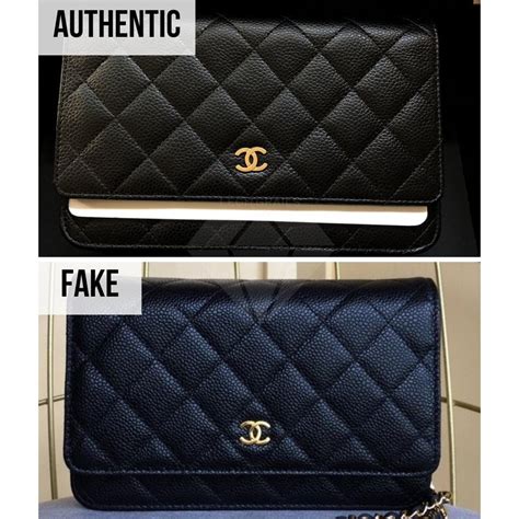 chanel wallet original vs fake|how to tell chanel authenticity.